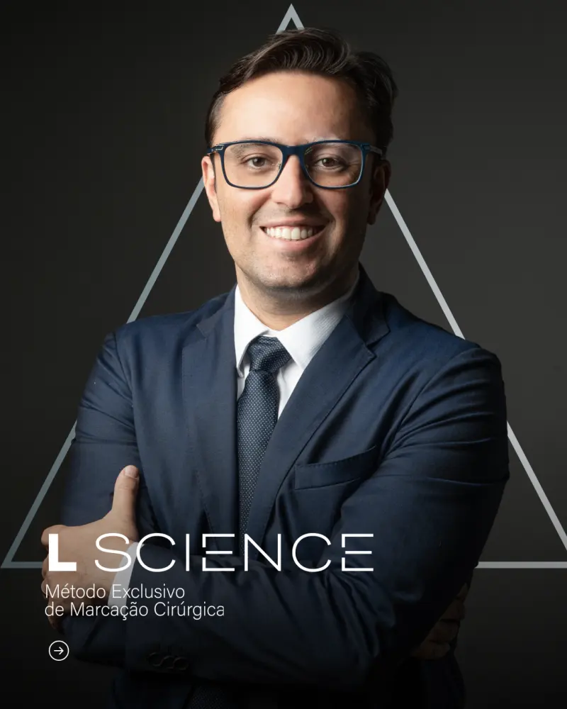 Identidade visual L Science — Método Exclusivo de Marcação Cirúrgica
